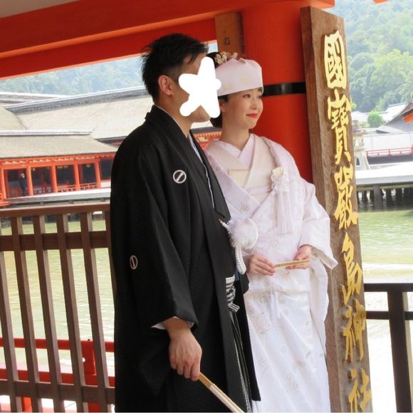 厳島神社入口にて