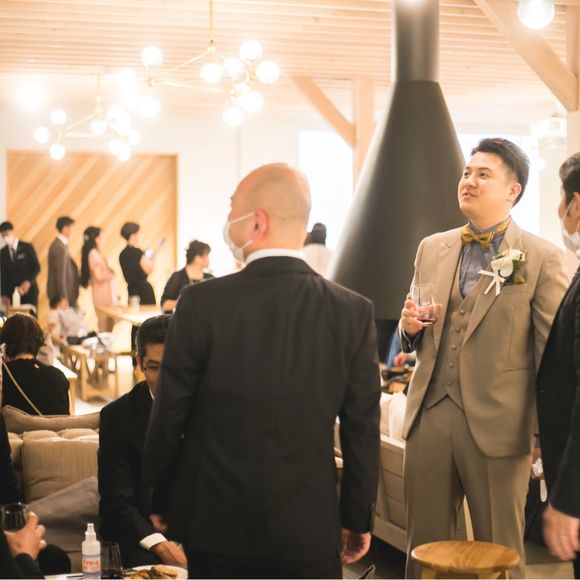 別々に動きまわって参列者といっぱいお話しが出来るのは、この会場ならでは◎