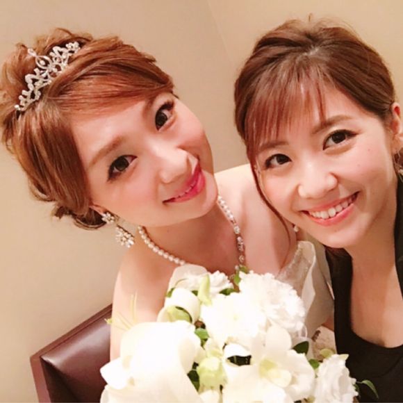 可愛いヘアメイクをしていただくと自然と笑顔に