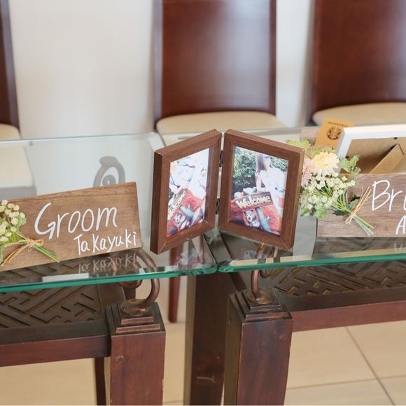 受付スペースも自由に飾ることができます。