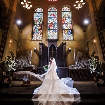 【当館人気NO.1】天井高18ｍステンドグラス大聖堂×コース試食