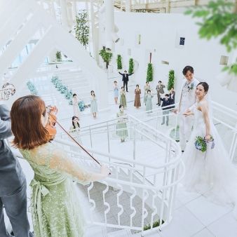 【GWプレミアム】天高18m全天候チャペルで花嫁体験＆試食