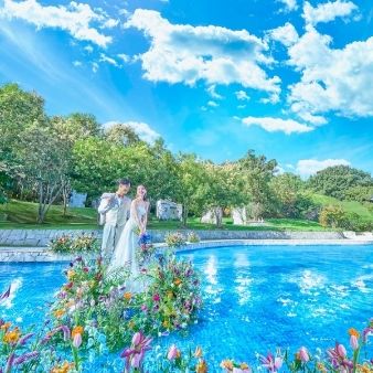 会場イチオシお盆SP*10万ギフト*リゾート貸切邸宅*豪華試食*チャペル体験