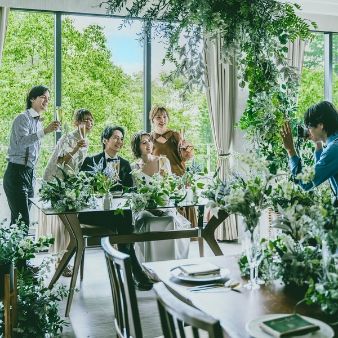 【緑×距離感を大事に少人数10～50名W】贅沢試食×DRESS試着