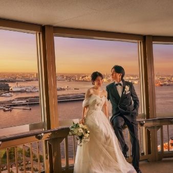【18時開催】横浜の夜景を贈る挙式体験×貸切展望フロア×試食付