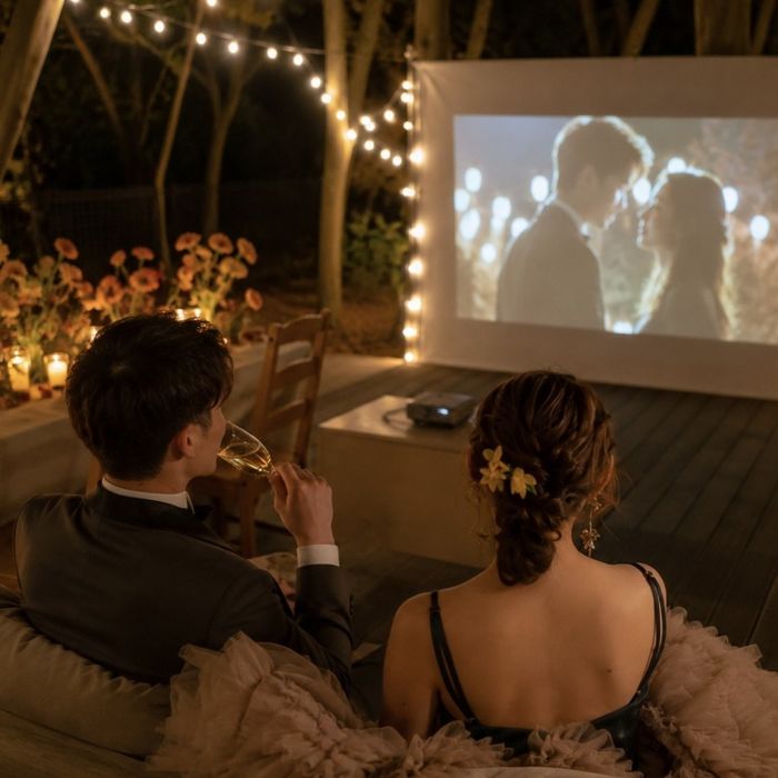 【1日1組限定】夜だけの野外映画館◆貸切スペースで愉しむディナー付フェア