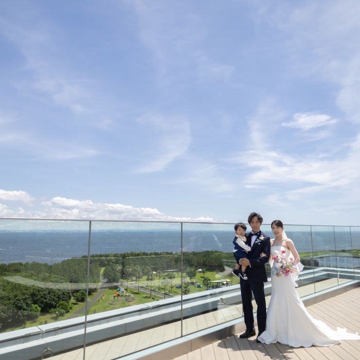 【フォトウェディング希望の方へ】‘‘フォト＋会食‘‘の少人数向けフェア！海・空が映える撮影はここ♪オリジナルの豪華特典付き！