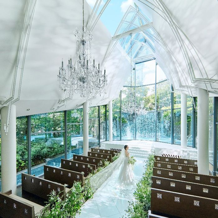 【140万優待×4万Gift】緑溢れる滝のチャペル×20大特典*3万試食