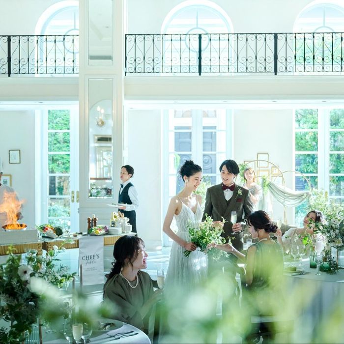 ≪当館支持率No1≫全館緑溢れる美空間!新チャペル&オープンキッチン料理演出体験