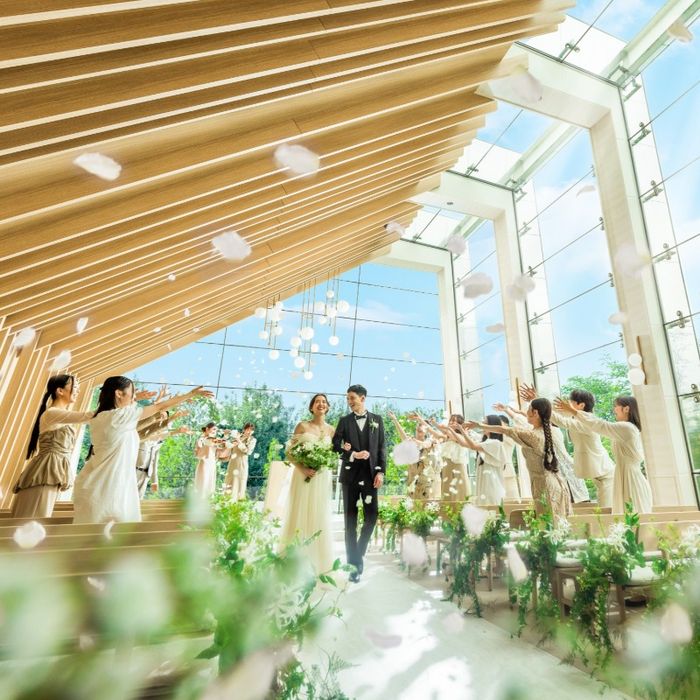 祝日限定【国産牛試食&アマギフ】緑溢れる新チャペル&貸切Party体験★10大特典付