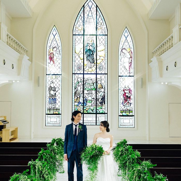 ＼チャペル重視／ステンドグラス輝く大聖堂＆3万円相当ズワイ蟹・牛フィレ*絶品試食