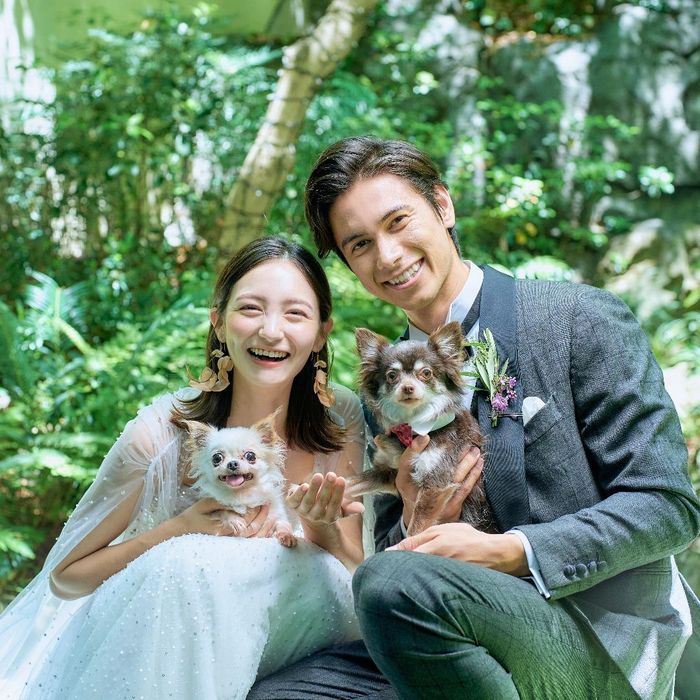 【ペットと一緒に叶える】緑溢れる貸切邸宅*挙式体験&無料試食