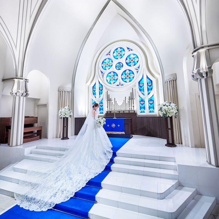 当日OK＼最大150万円ご優待／花嫁体験＝青の大聖堂＆シェフ特製4万コース試食会＊光あふれる貸切の祝福空間*ドレス2着特典