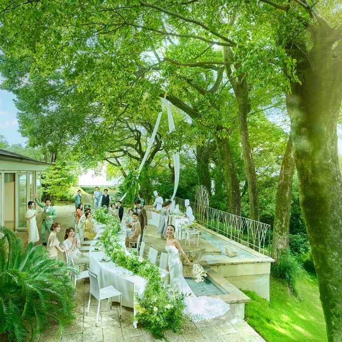 〈少人数で貸切〉黒毛和牛コース試食＊森のチャペル＆高台邸宅で叶える熊本県評価1位受賞の美食のアットホームW