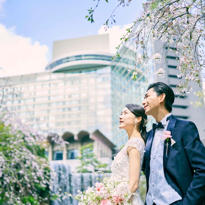 【直前予約OK】イメージ膨らむ！本番直前見学×1万坪の桜咲く日本庭園散策！さらに食のオータニ『絶景ビュッフェ』ご招待特典付