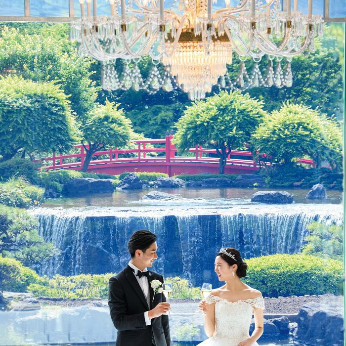 【イメージ膨らむ】360°VRで庭見え絶景会場見学×1万坪の日本庭園散策≪来館特典≫食のオータニ『絶景ビュッフェ』ご招待プレゼント！ホテル40階のレストランでホテル自慢の味を体験