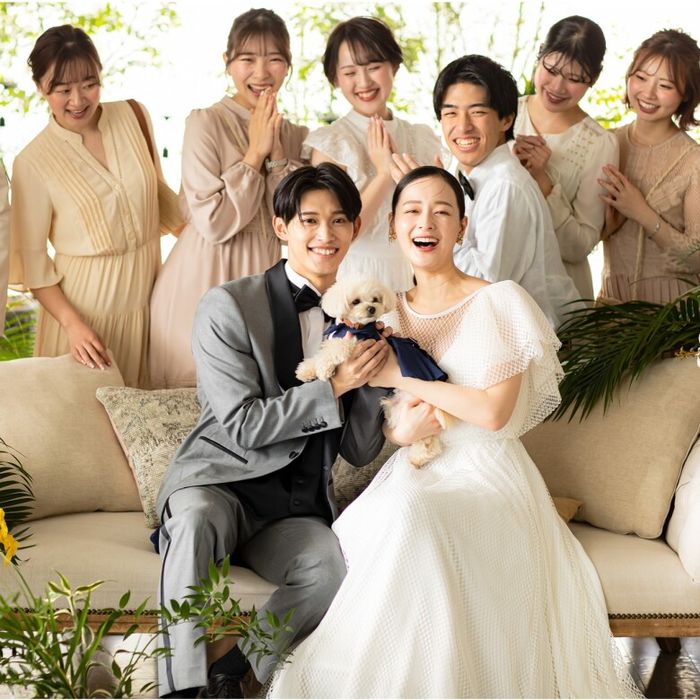 【愛犬と一緒に結婚式】大切な家族の一員と挙式+披露宴を叶える