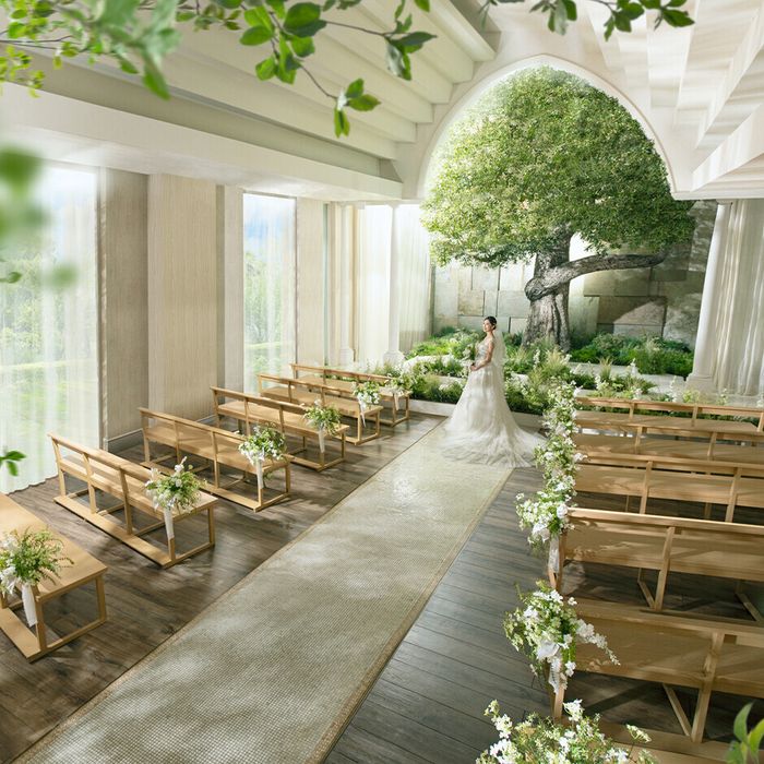 直前予約OK【最大170万】緑と光の挙式体験*フォアグラ試食＆演出