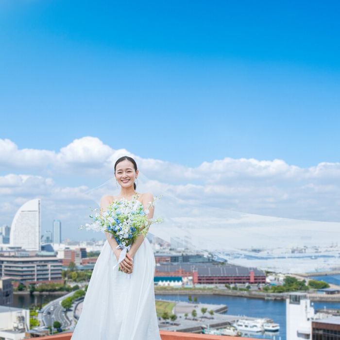 残1＼みなとみらい名所*大さん橋コラボ／絶景の海/空に映える結婚式…大さん橋で叶える*挙式/フォト/クルーズパーティーも