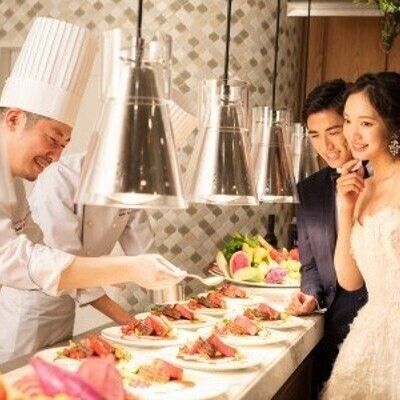 木曜限定【挙式料全額プレゼント*25大特典】木の下で誓う室内型ガーデン挙式*貸切4style会場見学*和牛×フォアグラ試食*ドレスなどの花嫁体験！限定特典でコスパ◎