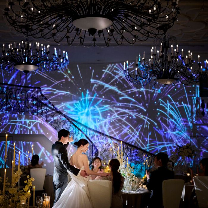 トレンド花嫁に◎SNSで話題の最新マッピング演出*絶品4万試食