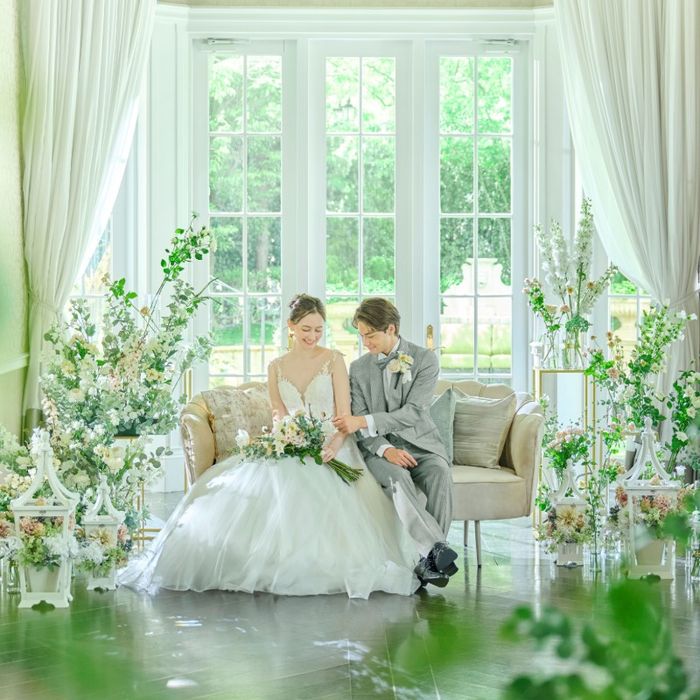 ◇連休LAST*1棟貸切ALL体験◇純白チャペル×緑のガーデン*試食付