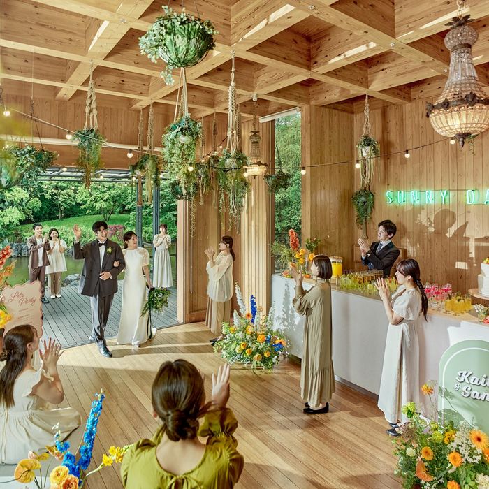 【平日限定☆最大84万円特典】自然あふれる森のチャペル体験×豪華5品の懐石フレンチ試食付