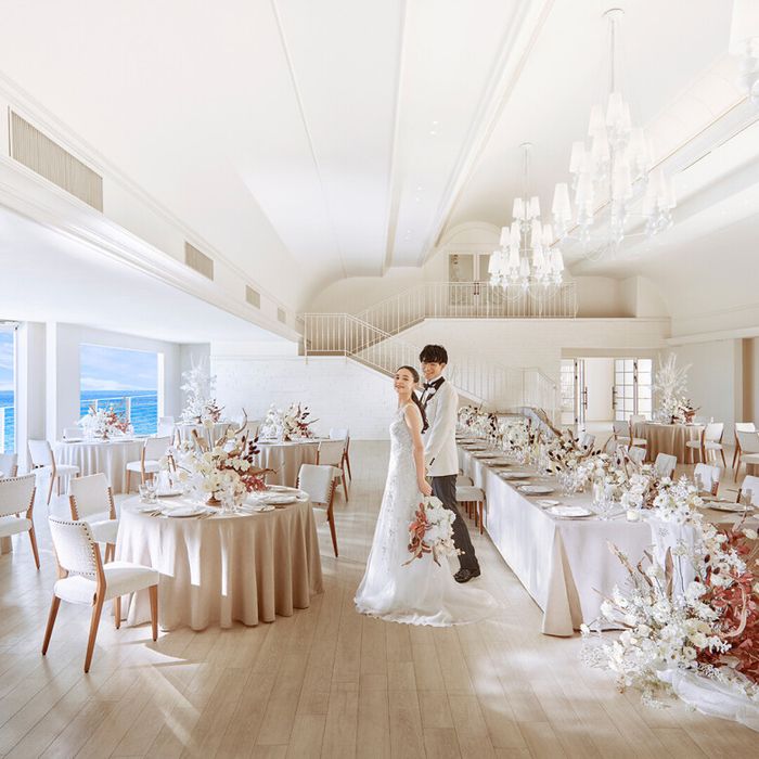 残▲＼3連休LAST☆／口コミ好評◎糸島フレンチ美食堪能×来館者全員に3万円GIFT＆360度海に囲まれた夢の舞台で花嫁体験