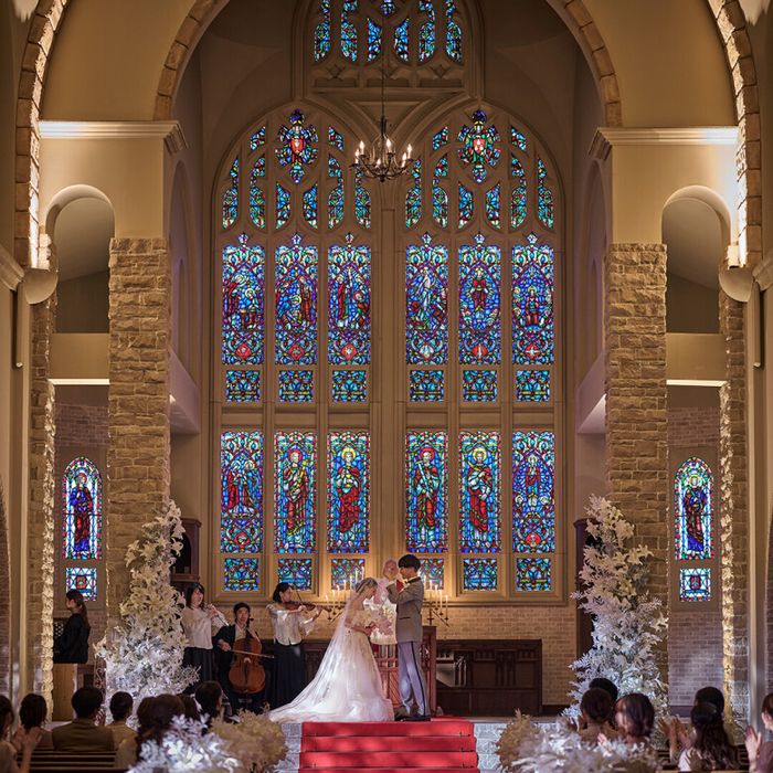 【黒毛和牛の食べ比べ★Amazon券1.5万円】歴史宿る大聖堂×海に囲まれたチャペル×糸島フレンチ絶品3万コース無料試食