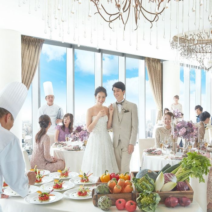 【豪華優待&ギフト】梅田3分*貸切Party×絶景チャペル&演出体験