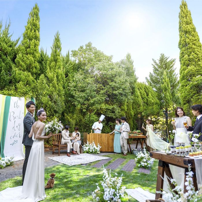 【月イチ限定BIGフェア＊最大110万円ご優待！】1日貸切！ガーデン付き一軒家の魅力体験♪人気のグランピング演出も≪京都クチコミ1位受賞★≫絶品4万円コース試食◆1件目見学でカタログギフト10000円