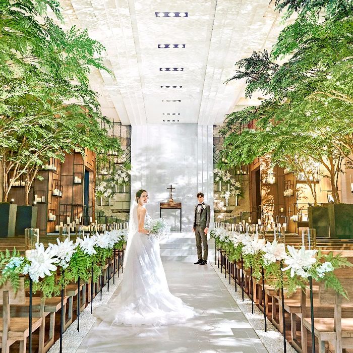 ＼最大150万特典／光×緑のチャペル◆写真映え体験＆3万試食