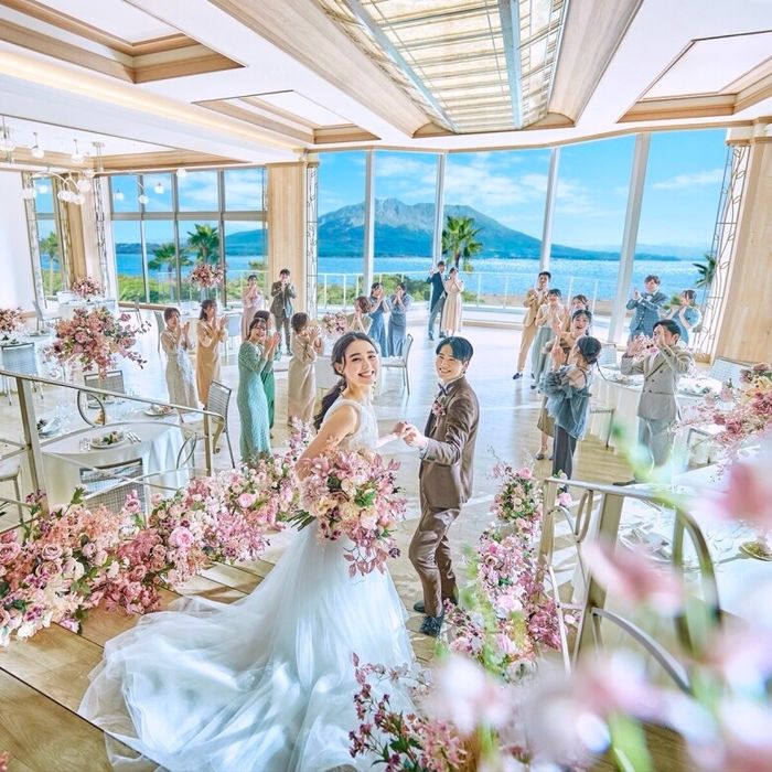 ＼GW最終★総額180万特典／桜島と海を満喫！大聖堂×鹿児島県１位受賞のコース無料試食付き！