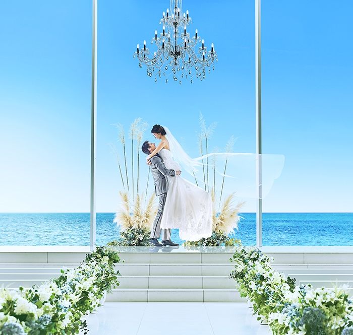 チャペル グレイスヒルオーシャンテラス 海が見えるチャペル プレ