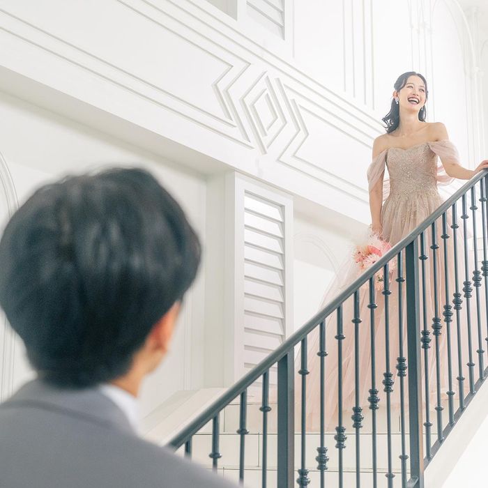 【憧れドレス特典付】初見学も安心♪大階段入場体験×豪華試食