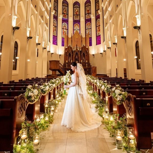 <2件目以降の見学に◎>憧れチャペル体験×会場比較*絶品試食