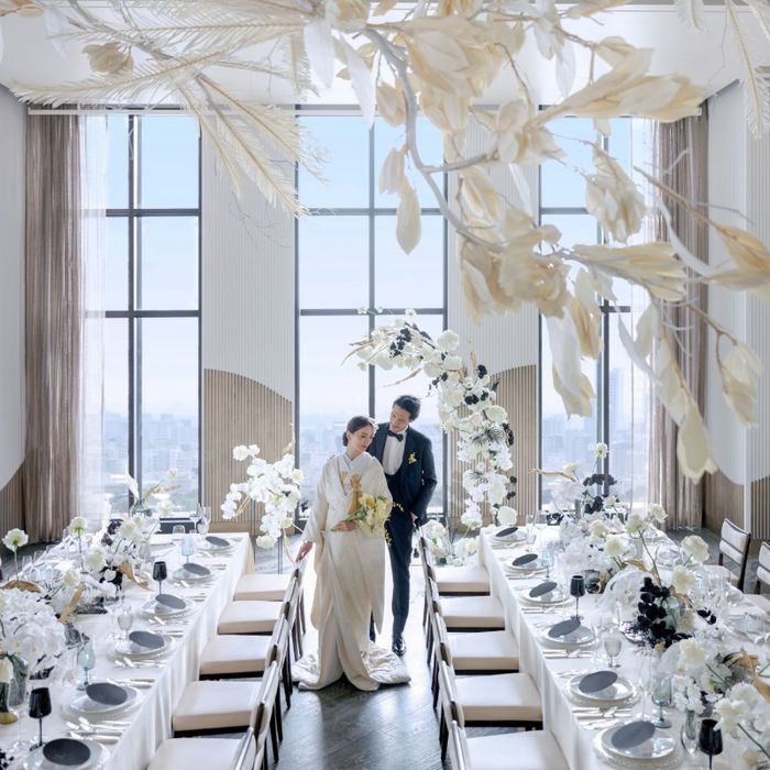 WeddingNews限定【憧れのドレスも和装も両方叶う】和モダン×建築美×牛フィレ付豪華ハーフコース試食もご招待