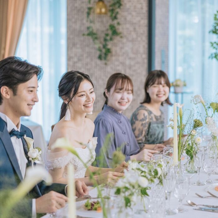 食事を楽しむ結婚式 ＊好アクセスで祖父母も安心◎少人数 W相談