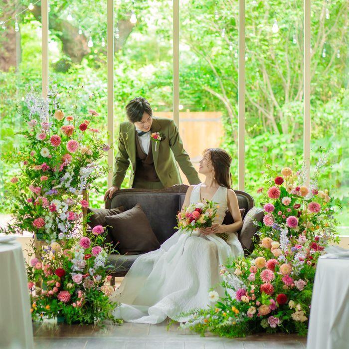 \初見学がお得/緑溢れるガーデンウエディング体験×豪華試食*