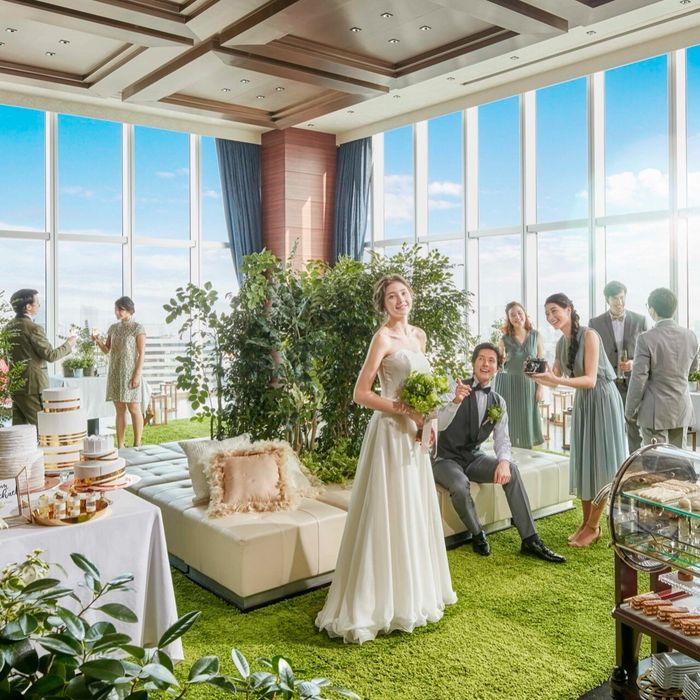 ＼満席間近／★当館人気No1★【全員ランチ券1万贈呈】天空チャペルでの感動挙式入場体験×選べる2つの会場見学×豪華試食×ウエディングアイテム140万特典★さらに1件目見学なら挙式料全額プレゼント★