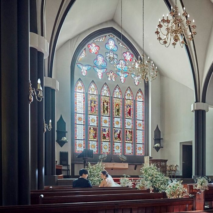 【ベストチャペル100選受賞】200年の歴史を受け継ぐアンティーク英国大聖堂で花嫁体験♪ 黒毛牛贅沢試食付き★