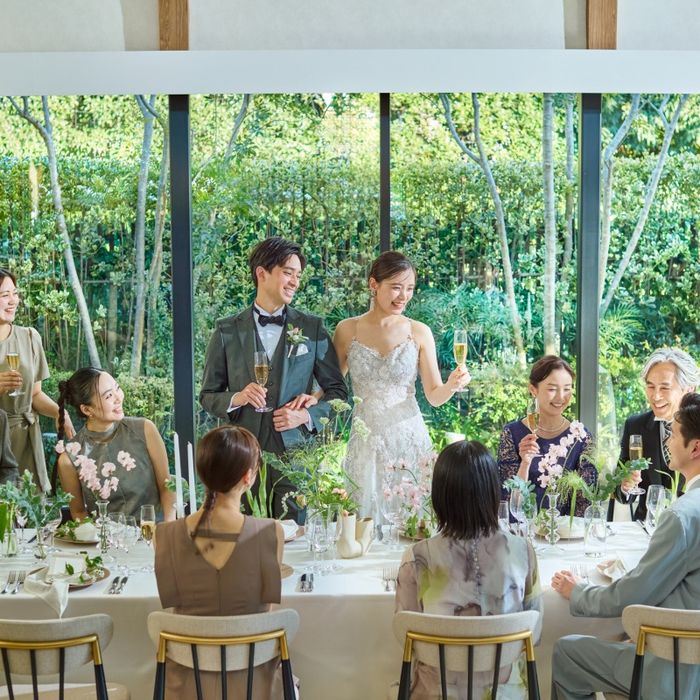 【駅徒歩7分】緑溢れる貸切邸宅×模擬挙式×特製フレンチ試食