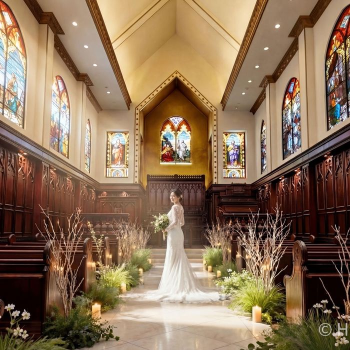 【初見学なら挙式料全額サービス★】大聖堂見学×国産牛フィレ☆