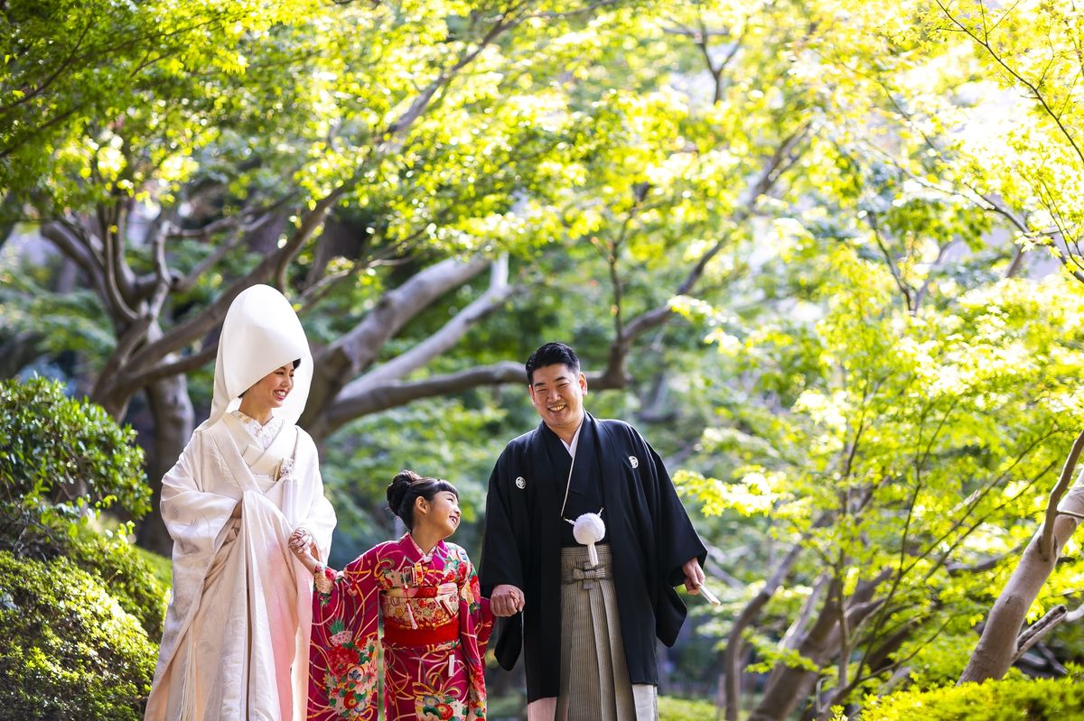 八芳園の白無垢花嫁