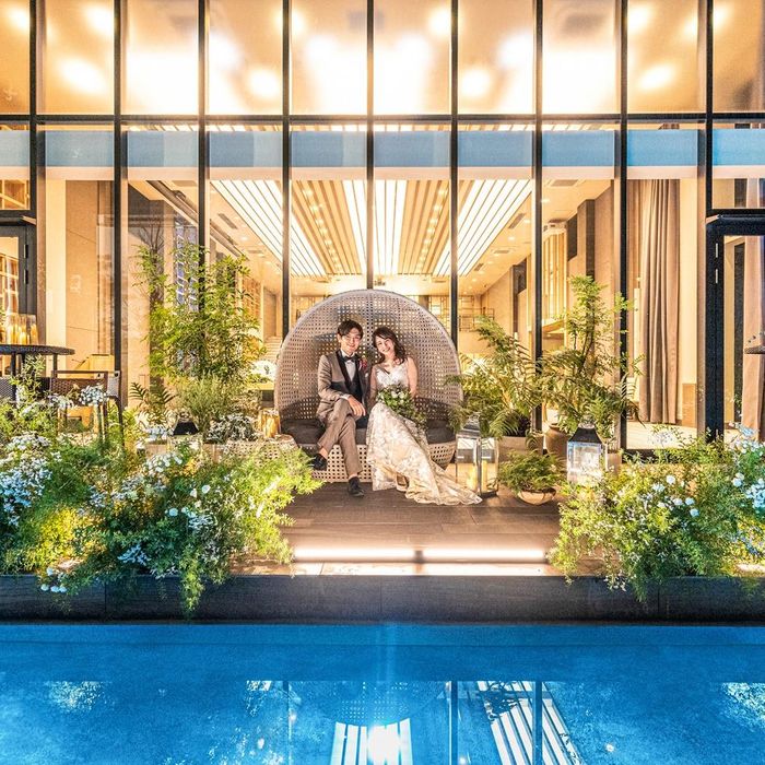 \Wedding News限定/【お盆千秋楽*ベストレート特典有】森の教会*ドレス&和牛蟹コース