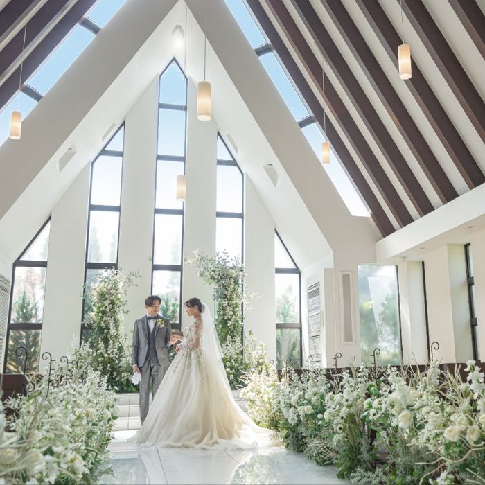 《絶品スイーツ&選べる挙式一式*進呈》陽光*独立型チャペル&500点超*衣裳サロン見学&花嫁体験※事前TELで衣裳試着OK!