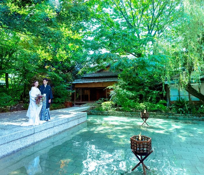 WeddingNews限定150万特典【和も洋もどちらも叶う】貸切料亭ウェディング◆4万円相当の雲丹イセエビ×黒毛和牛×鮑豪華フルコース試食×感動の石舞台挙式体験◆料理・装花・会場費から最大150万円のご優待付き