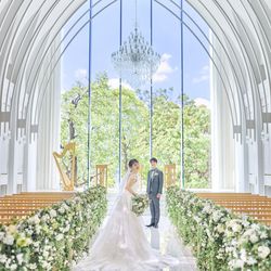 【20大特典付】天井高10mで誓う開放感溢れるチャペル体験*豪華3.5万試食