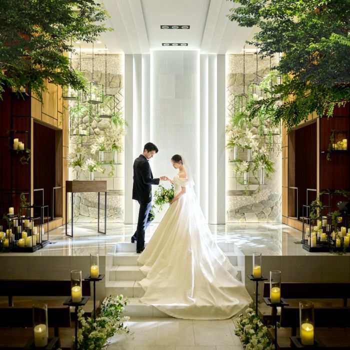 \平日限定BIG/ドレス2着優待*緑溢れる感動挙式×アフヌン試食◆表参道駅直結◆オシャレ花嫁必見*アトリエ体験