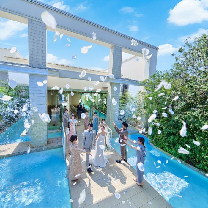 当館人気No1【水景チャペル模擬&貸切リゾート】豪華試食ALL体験